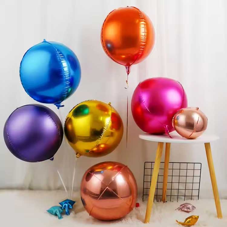Balon din folie rotund colorat 4D