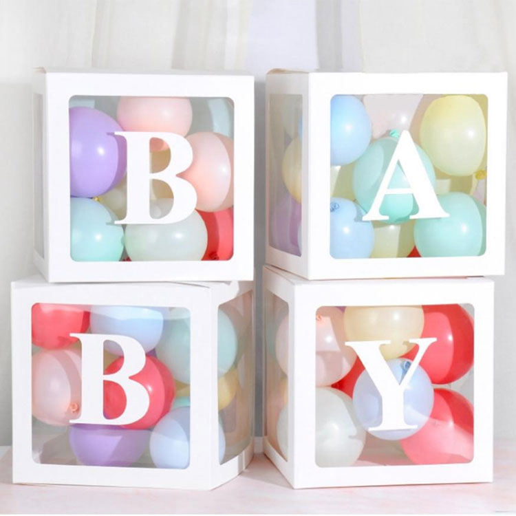 Cutii pentru Baby Shower Cu Litere