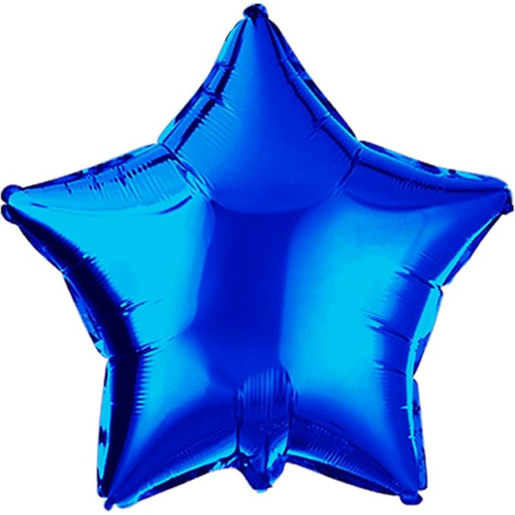 Balon cu stea cu folie albastră