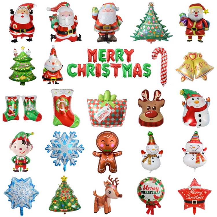 Baloane din folie de aluminiu de Craciun