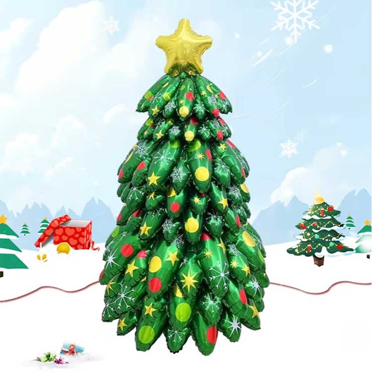 Pom de Crăciun Stand Up Balon din folie