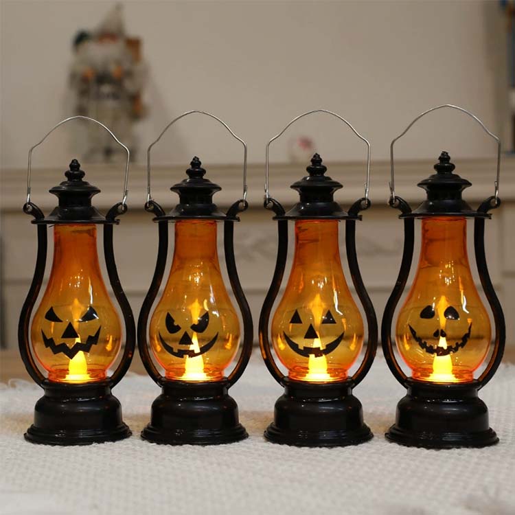 Lampa cu vânt de lumânare de Halloween