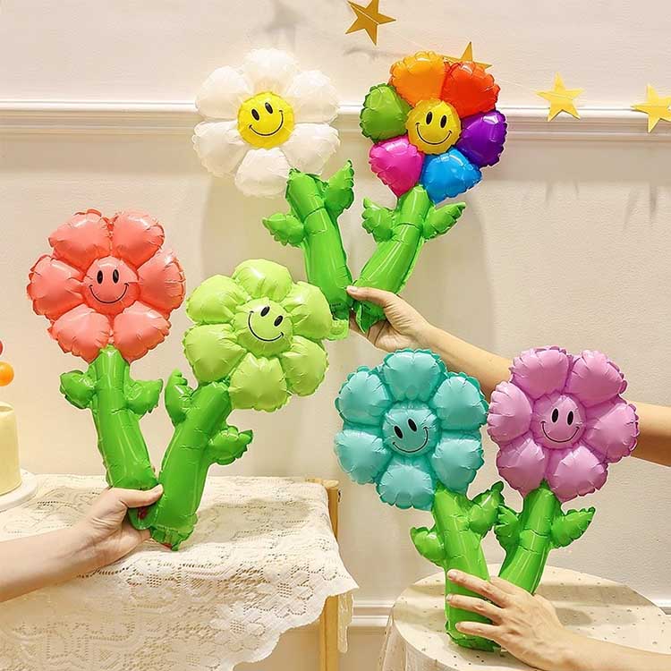 Balon din folie de floarea soarelui de mână