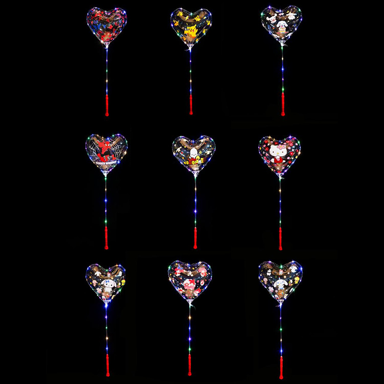 Baloane Bobo imprimate în formă de inimă