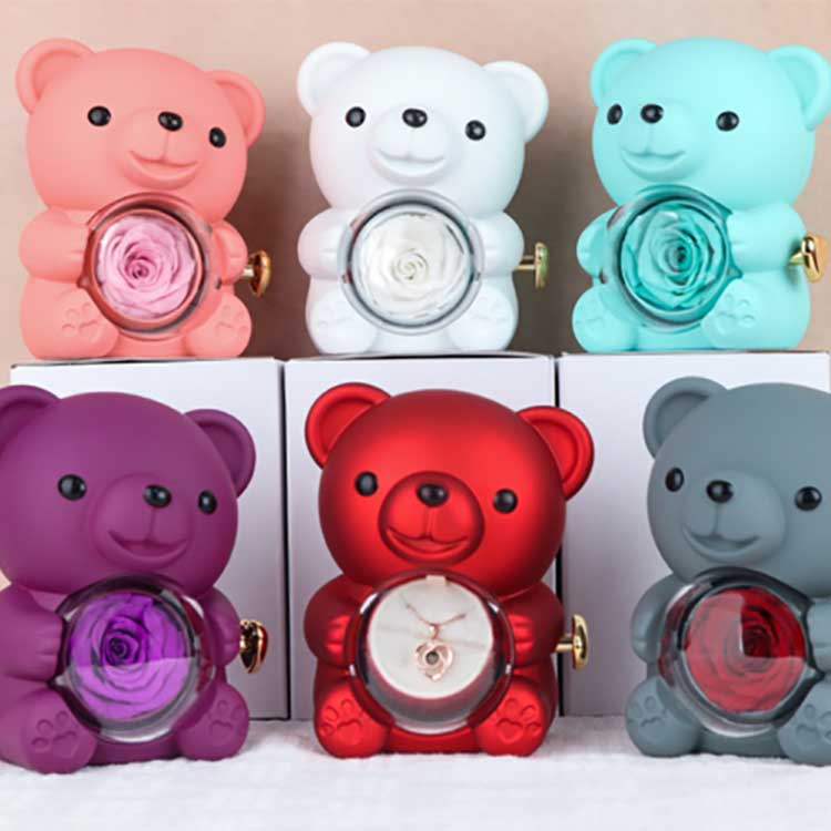 Cutie cadou Hug Bear Rose