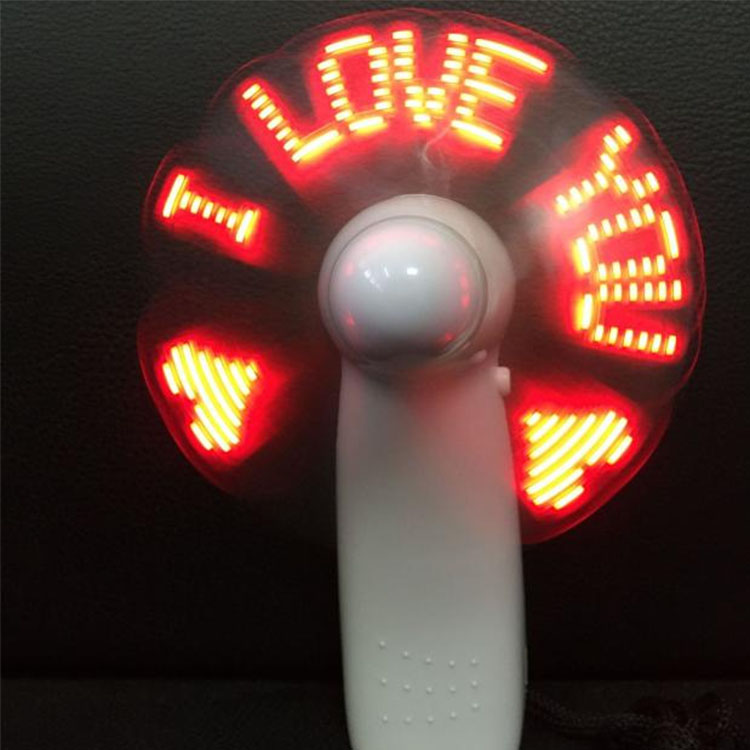 Ventilator electric care emit lumină de bricolaj LED