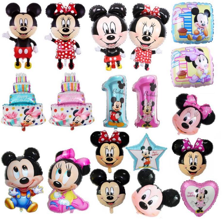 Baloane din folie tematice Mickey Minnie