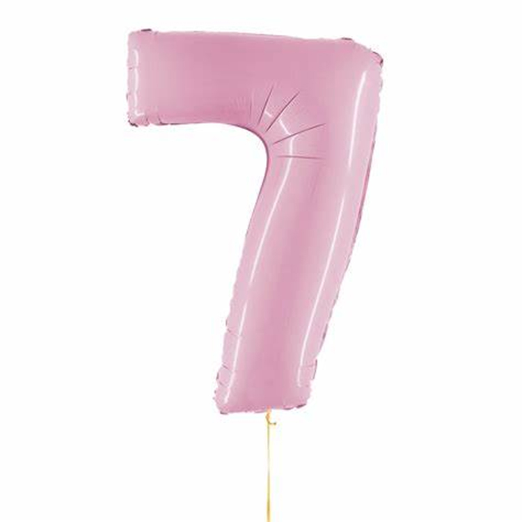 Baloane cu numere roz pastel