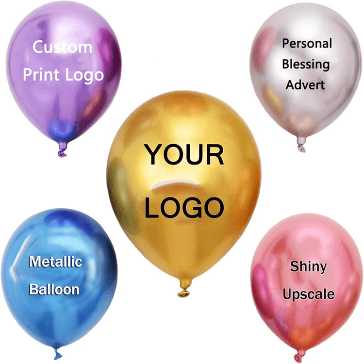 Balon de latex din metal tipărit