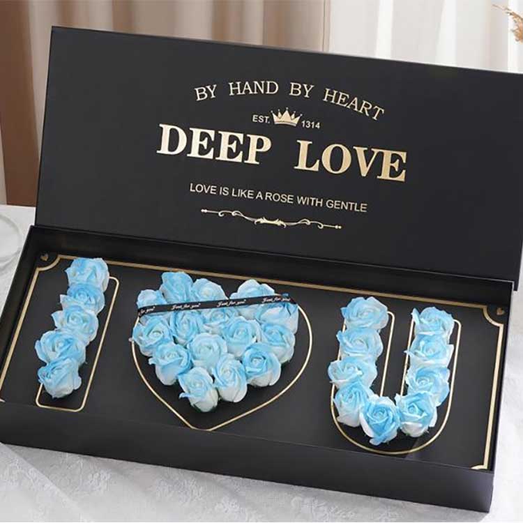 Sapun Rose Heads Flower Box